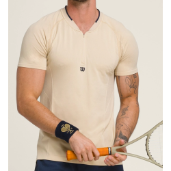 M Players Seamless Zip Henley 2.0 sand