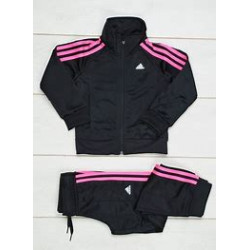 Survetement Noir Rose